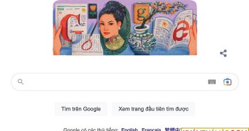 Google Doodle tôn vinh Sương Nguyệt Anh - nữ chủ bút Việt Nam đầu tiên