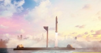SpaceX xây sân bay vũ trụ nổi để phóng tàu lên sao Hỏa