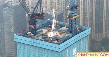 Cỗ máy xây nhà chọc trời của Trung Quốc hoạt động thế nào?