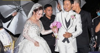 Đám cưới sao Việt: Thuê vệ sĩ, bung dù che kín mít!