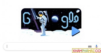 Doodle Google kỉ niệm 50 năm ngày đặt chân lên Mặt trăng