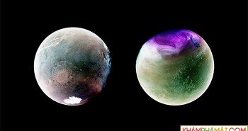 Bức ảnh cho thấy 2 mùa trên Hỏa tinh