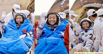 Phi hành gia Trung Quốc đi bộ ngoài trạm Thiên Cung lần hai