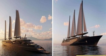 Thuyền buồm lớn nhất thế giới sẽ ra khơi năm 2026
