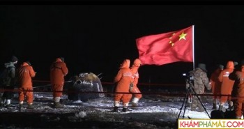 Tàu Trung Quốc đưa mẫu vật Mặt trăng về Trái đất