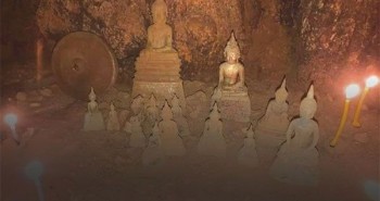 Lào phát hiện nhiều tượng Phật bằng vàng cùng nhiều cổ vật quý