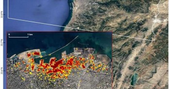 Hình ảnh vụ nổ Beirut nhìn từ vệ tinh